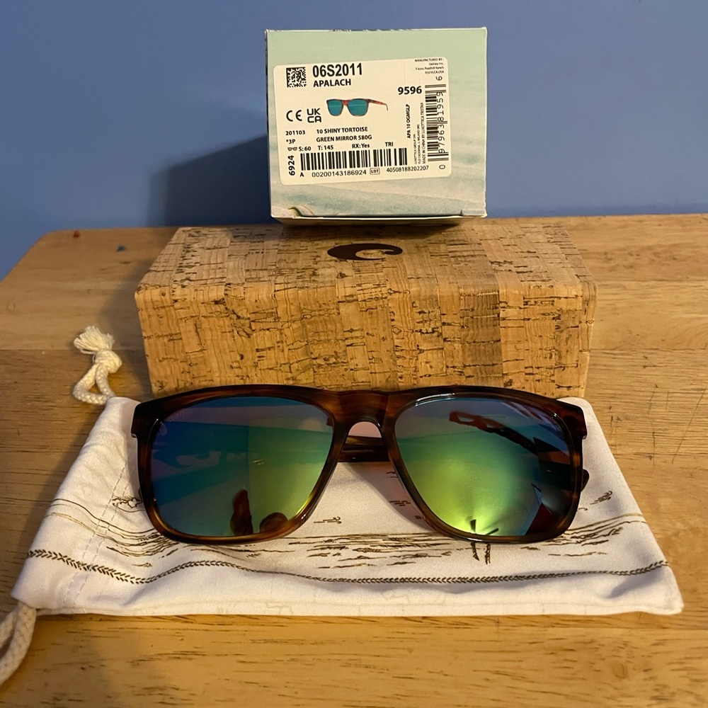 Costa Del Mar Apalach - Tortoise w/ Green Mirror 580G